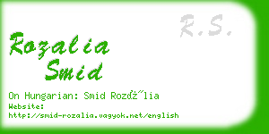 rozalia smid business card